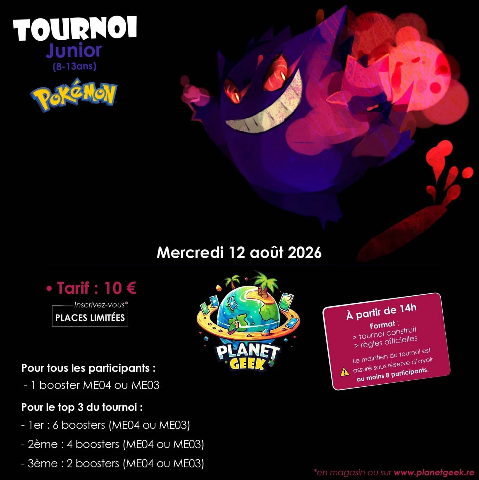 Affiche de l'événement Tournoi Pokémon Junior (8-13 ans)