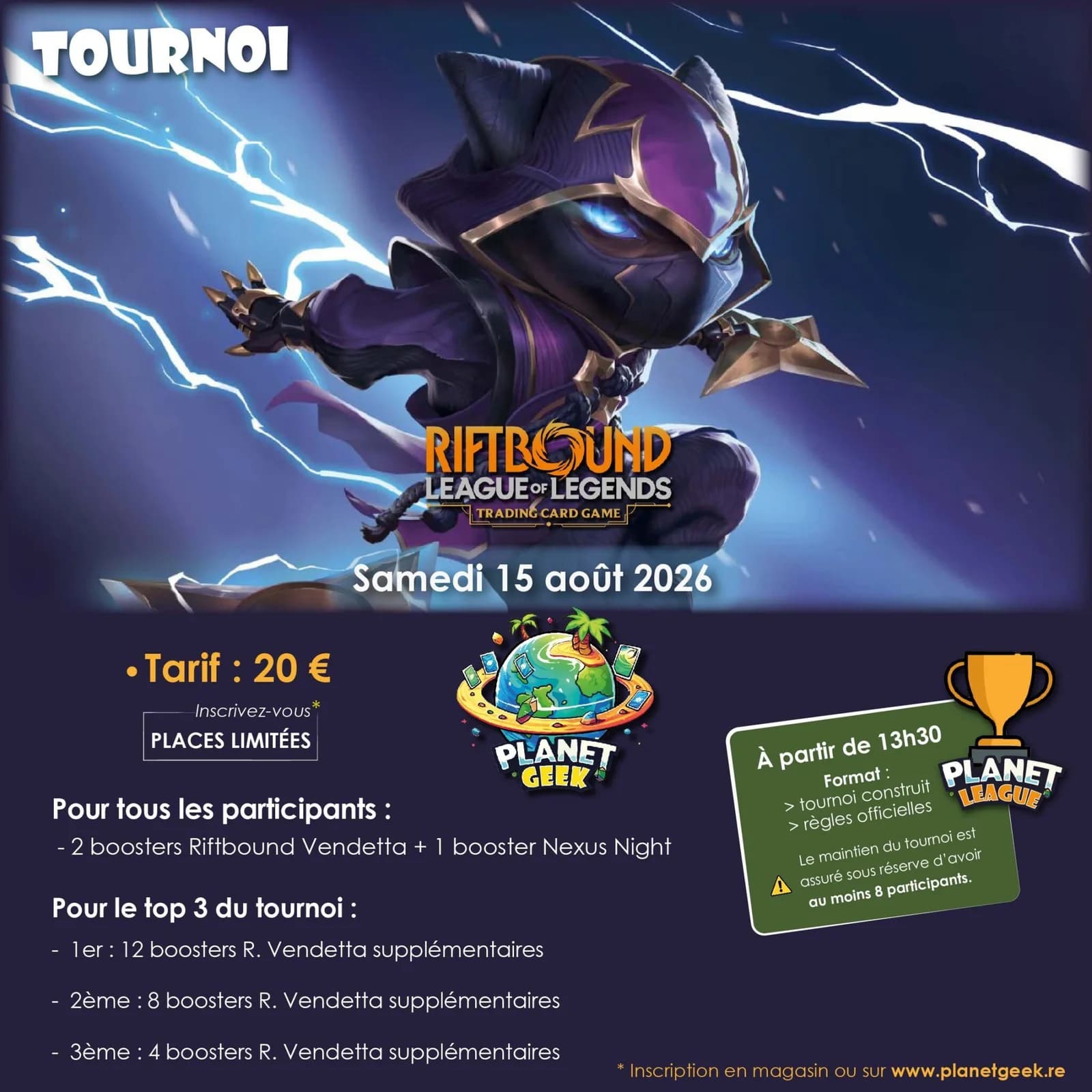 Affiche de l'événement Tournoi Riftbound — Nexus Night